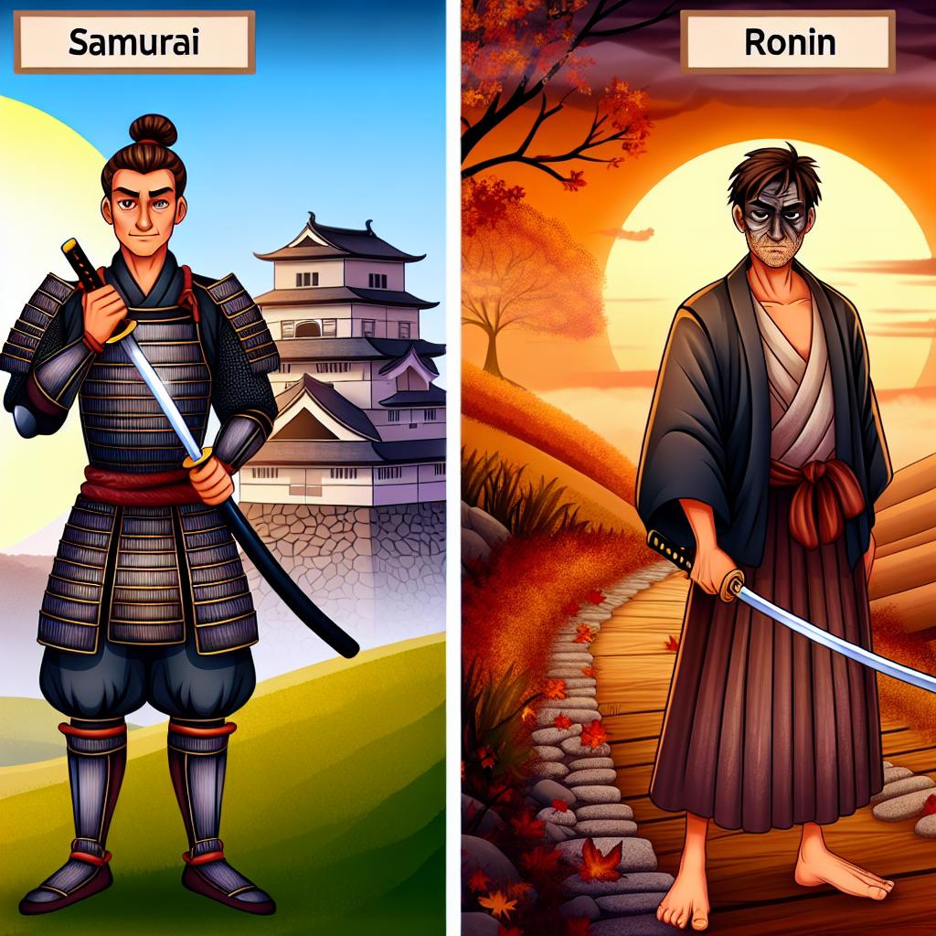 The Difference Between Samurai and Ronins